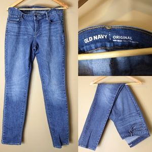 OLD NAVY sz 10 mid rise denim blue jeans